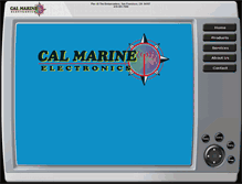 Tablet Screenshot of calmarineelectronics.com